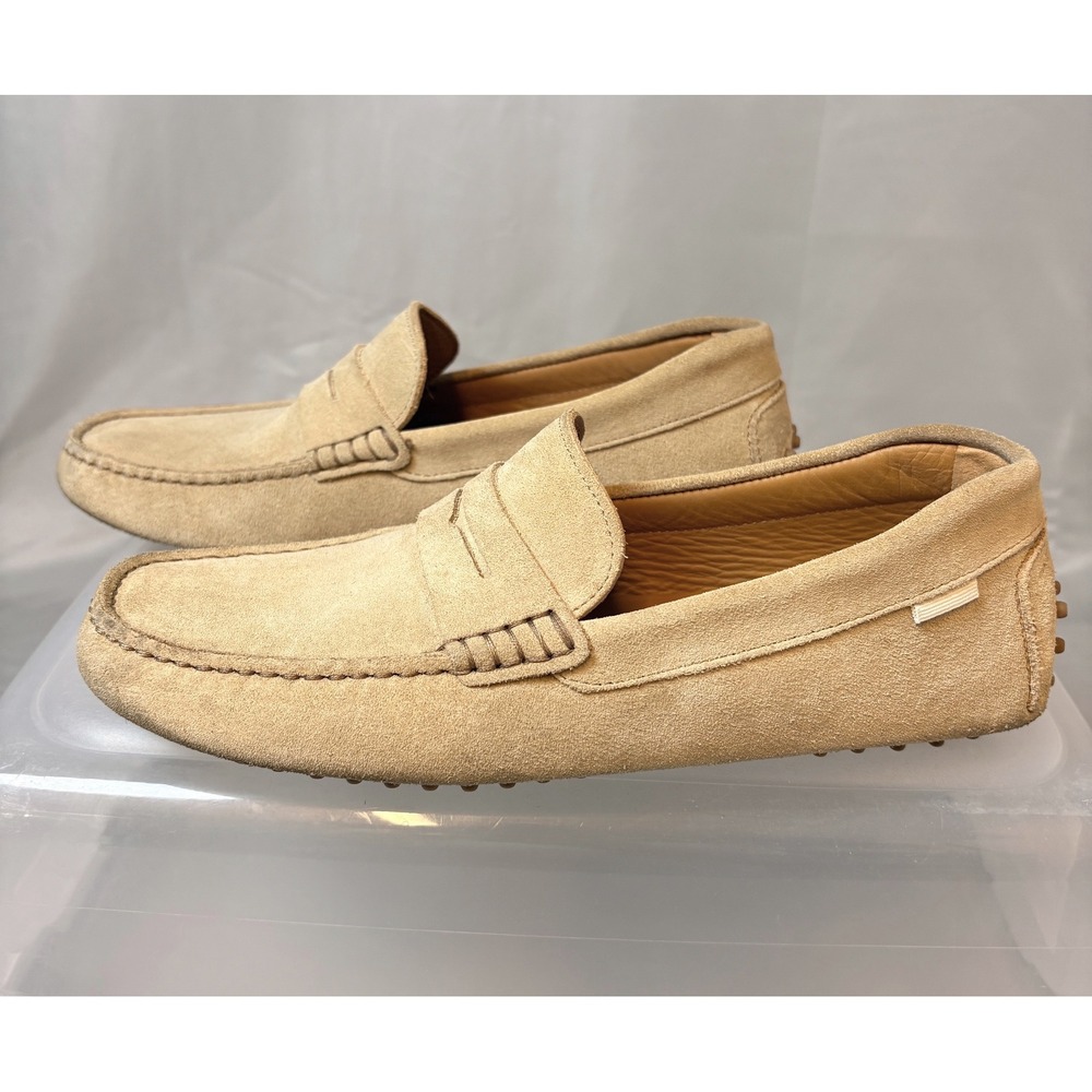 Oliver Cabell Driver Suede Penny Loafers Sand Beige Mens Size 39 US 6.5 Classic